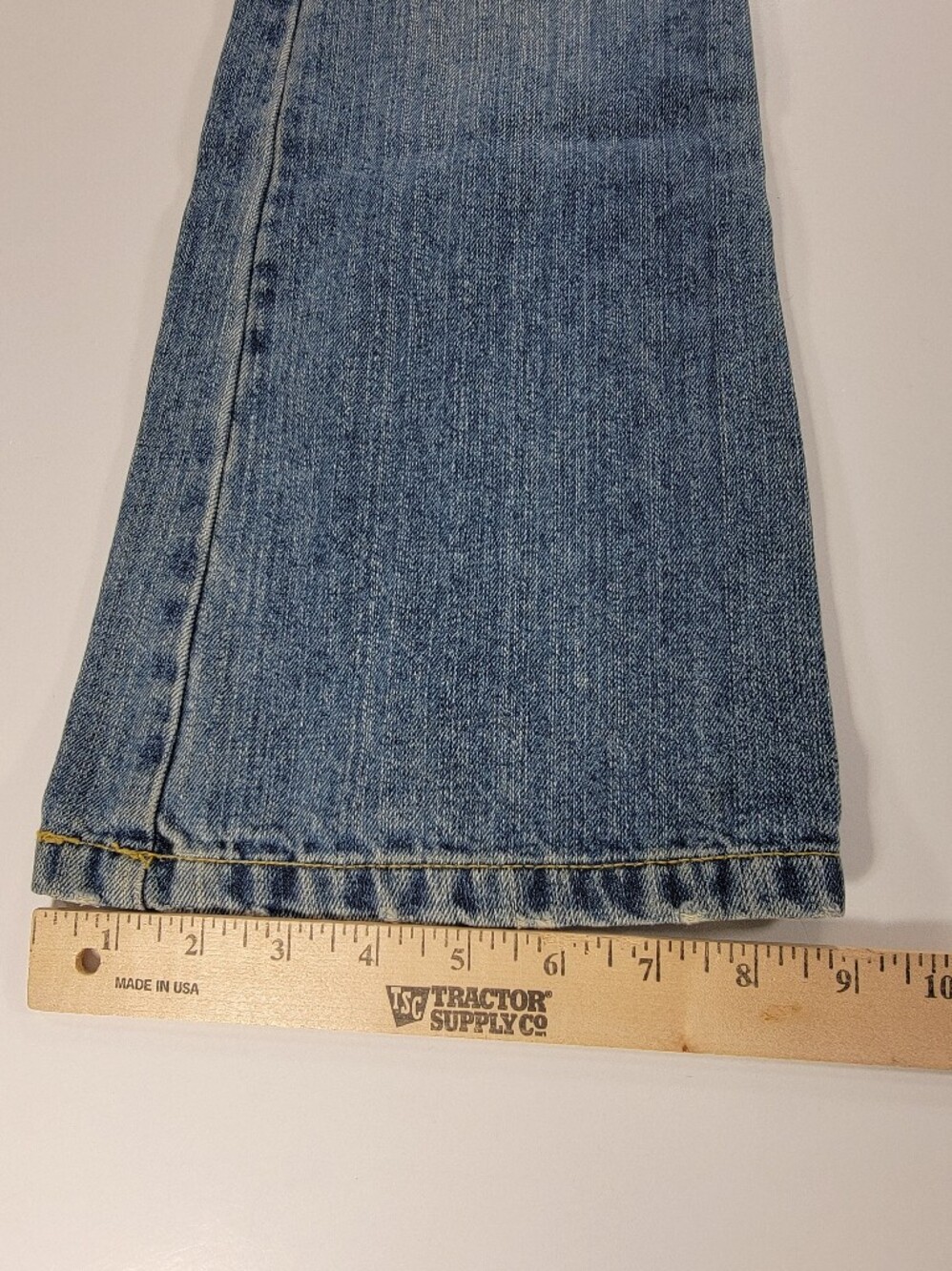 Vintage Y2K 90s Abercrombie & Fitch Flare Jeans 6 Womens Floral Embroidered NEW - Picture 11 of 16